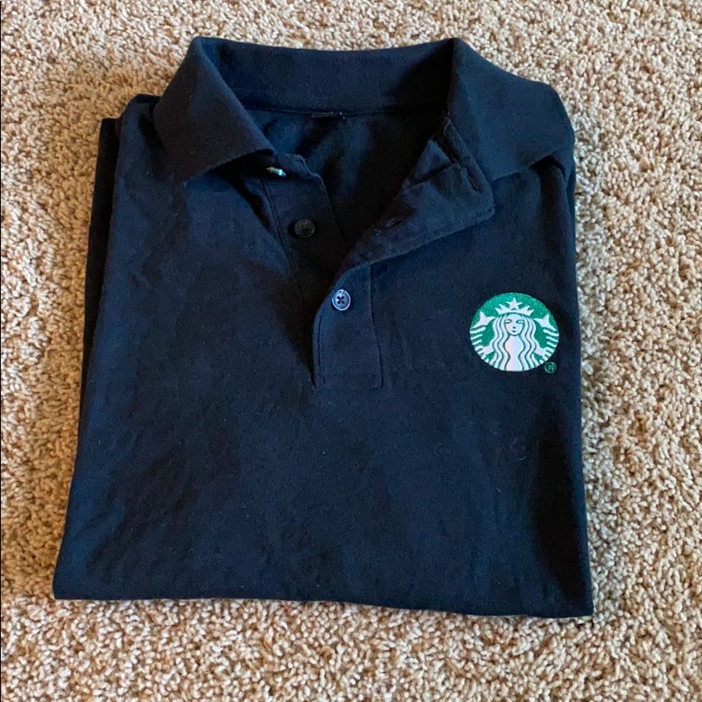 Black Starbucks polo